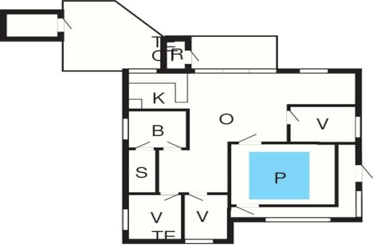 7 Person Holiday Home In Rsted Kare Exteriör bild